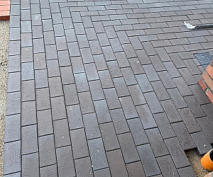 Варианты укладок тротуарного клинкера Штутгарт графитовый