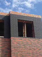 Пример оформления фасада клинкером фасадным Рейкьявик