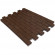 Тротуарная плитка Прямоугольник Лайн, 60мм, коричневая, гладкая