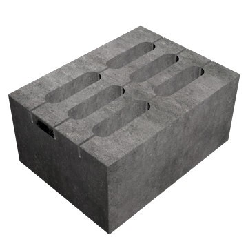 Блок 6-ти пустотный бетонный стеновой RRD
