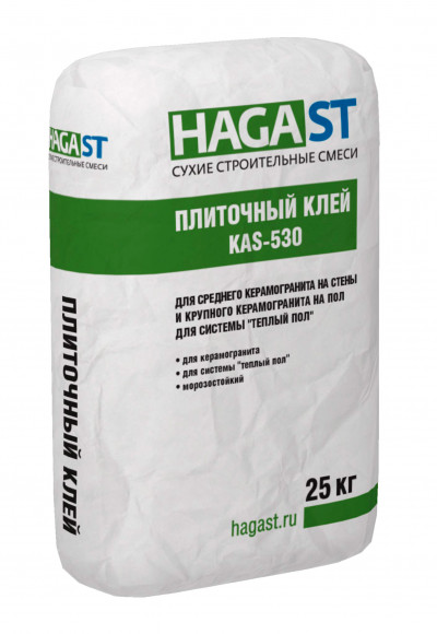 Клей плиточный  HAGAST KAS-530 для керамогранита и камня