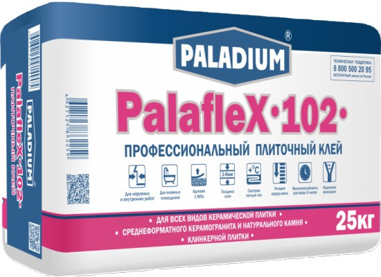 Плиточный клей профессиональный PalafleX-102 25 кг