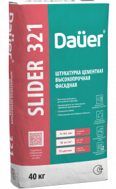 Dauer SLIDER® 321 штукатурка цементная высокопрочная фасадная Dauer SLIDER® 321 штукатурка цементная высокопрочная фасадная