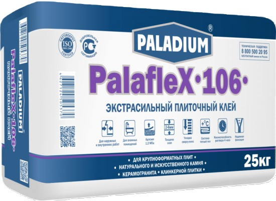 Плиточный клей экстрасильный PalafleX-106 25 кг